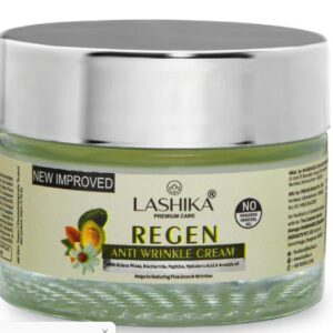 Lashika Regen Anti Wrinkle Cream Youthful Skin with Niacinamide Peptides Avocado Oil 50 gm