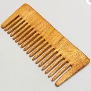 Private Label Face8Teen Neem Wooden Wood Comb For Women Size Free Colour Multicolour