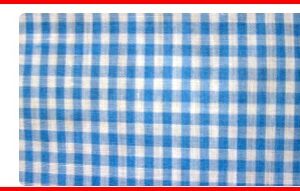 Private Label Seersucker Fabric blue Vintage Medium Blue White 1 8 Gingham Check Fabric by the yard 36 inches 445 inches