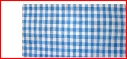 Private Label Seersucker Fabric blue Vintage Medium Blue White 1 8 Gingham Check Fabric by the yard 36 inches 445 inches