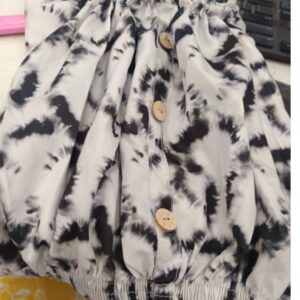 Private Label Girl Stylish Tie Dye print White Black Colour top freesize