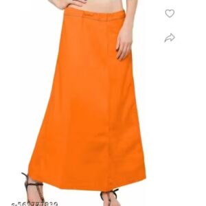 Private Label pure cotton petticoat Orange color Freesize