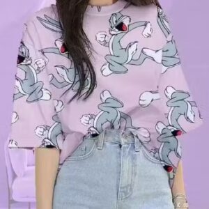 Private Label comfortable for women t shirt freesize colour purple