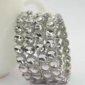 tanaira 5 Layer Silver Plated Adjustable Bracelet diamond