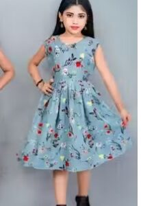 Private Label Printed stylish frocks for girls Malticolour Size Years6