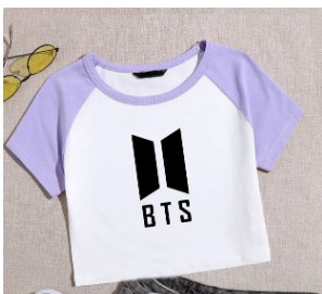 Private Label Girls Casual Cotton Blend Crop Top White Pack of 1 FOR SMALL KIDS