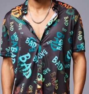 GO DEVIL Typography Printed Casual Shirt