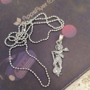 Private Label silver plated bajrangbali Hanumanji ji locket silver