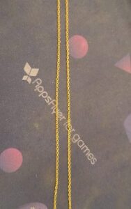 Private Label Gold Chain With Green Stone Pandal