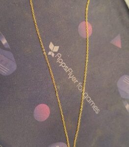 Private Label Gold chain With Red Srone Pandal