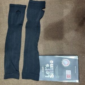 Lets Silim Polyester Arm Sleeve New Black