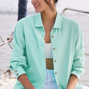 The souled Store Cotton Linen Arctic Women Shirts Size XS