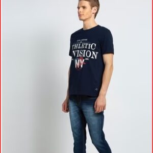 Private Label Short Sleeve T Shirt Colour Blue Size XL