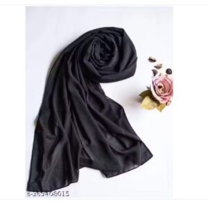 Private Label simple dupatta Colour Black