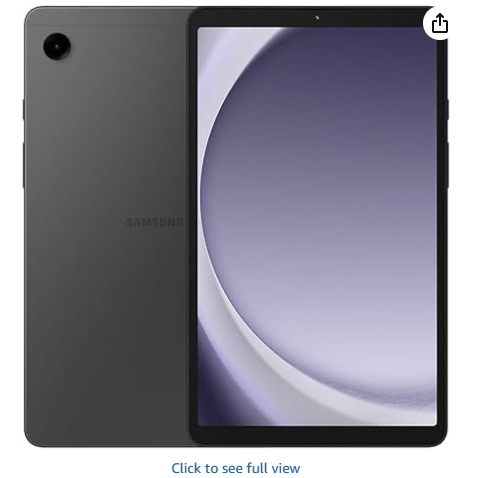 Samsung Galaxy Tab A9 4G LTE Graphite ||4GB/ 64GB || Cellular 8.7" Android Tablet Octa core 6nm Dual Speakers || International Model Fully Unlocked for US AND Global X115 w/ 15W Fast Charger || SERIAL NO R9ZY309HFZR || Model SM X110