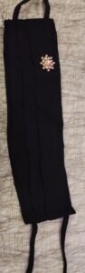 Private Label Embellished face cover mask for women and girls Abaya or Burkha BLACK COLOUR