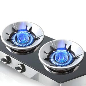 Goxin Gas Saver Burner Stand Energy Saving Windproof Metal Gas Chula Stove Stand Pack Of 2