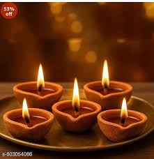 Eco Friendly Mitti Diya Set Of 6