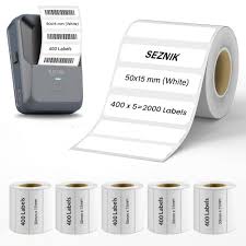 Seznik Sticky Thermal Labels 50Mmx15Mm Label Roll Paper 5Pcs