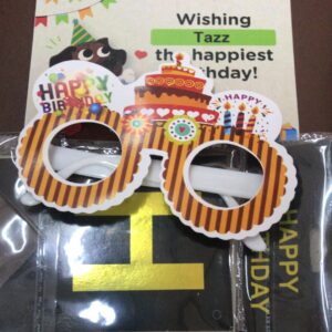 Happy Birthday Banner With Paper Goggle