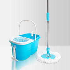 Living Basics Mop With Bucket For Floor Cleaning Spinning System Set