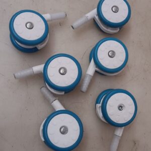 Sunbaby Sb 01 Walker Wheel Pack Of 6 Blue Swivel Furniture Caster Pack Of 6