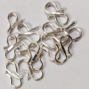 Generic Silver S Hook Necklace Hooks For Jewellery Making 50 Pcs