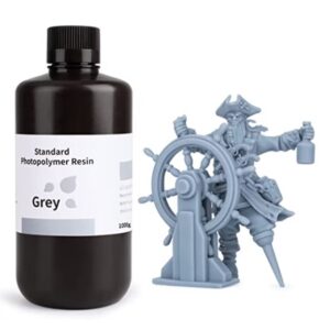 Elegoo Standard Lcd Uv Curing Photopolymer Resin For 3D Printers 1Kg Gray