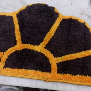 Door Mat Brown Yellow Colour