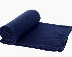 Heavy Winter Plain Lightweight Polar Fleece Blanket For Single Bed Navy Blue