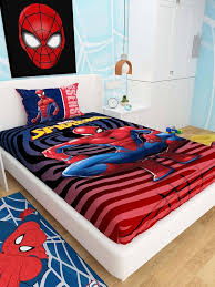 Marvel Spider Man Cotton Single Bed Sheet For Kids