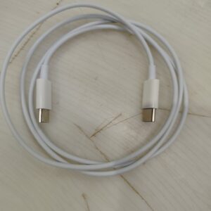 White Colour C To C Type Data Cable