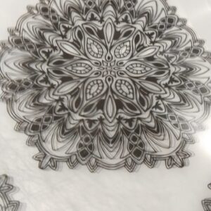 Transparent And Flower Printed Fridge Mat Pack Of 3