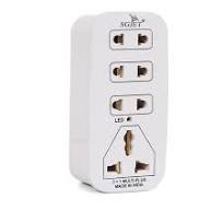 Sgjet 4 Way Multiplug Adaptor With 1 Universal Sockets