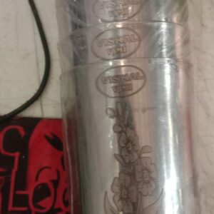 Borosil Stainless Steel Floral Printed Glass Pack Of 6