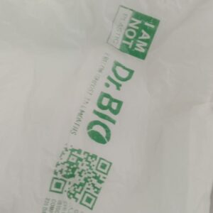Dr Bio White Disposable Compostable Garbage Bag 50 Pcs Approx Size L