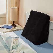 Memory Foam Wedge Pillow For Neck Back Pain Relief Black Colour