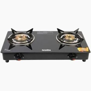 Surya Viva 2 Burners Photon 2B Toughened Glass Gas Stove