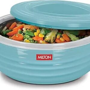 Milton Aspire 2500 Serving Casserole Double Inner Stainless Steel 1875 Ml Blue