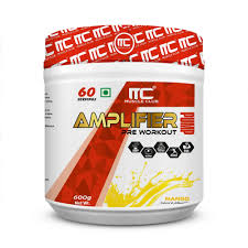 Muscle Club Amplifier Pre Workout 60 Serving Mango Workout Supplement 600Gm