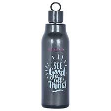 Trueware Aspire Assorted Insulated Water Bottle 800Ml Black Colour