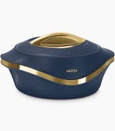 Milton Pearl 1500 Black Inner Stainless Steel Casserole