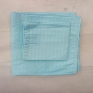 Sky Blue Colour Single Bed Sheet With Pillow Cover Size 150X225