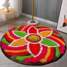 Multicolour Rangoli Door Mat Pack Of 2