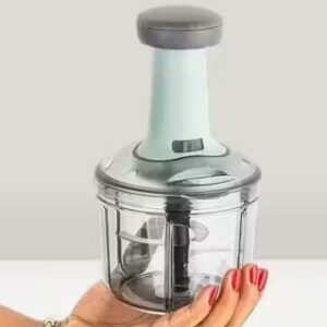 Hand Press Push Chopper 1000Ml 2 In 1 Manual Push Chopper With Button