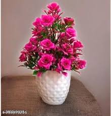 Artificial Rose Plant Home Office