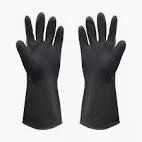 Laxmi Safe Industrial Rubber Gloves Black Color