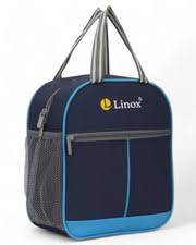 Linox Navy Blue Color Tiffin Bag Lunch Bags For School Collage Picnic Office