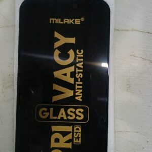 Milake Esd Privacy Tempered Glass Screen Protector For The Iphone 15 To 16