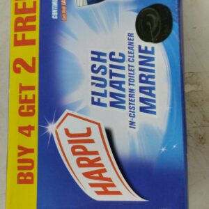 Harpic Flushmatic In Cistern Toilet Cleaner Blocks Marine 50 Gm Pack Of 6